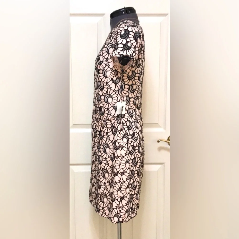 NWT Tommy Hilfiger Pink Floral Lace Sheath Dress